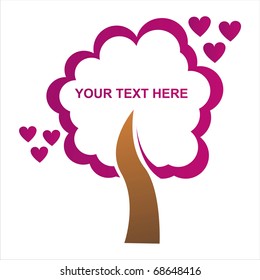 st. valentine's day tree frame