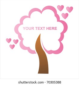 st. valentine's day tree frame