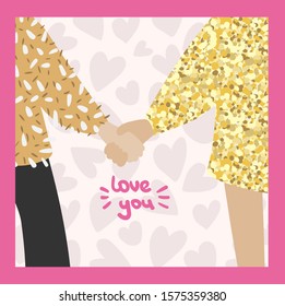 St Valentines day. vector template for card.