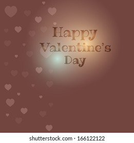 St Valentine's day.Card. Vector