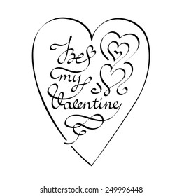 St. Valentine's lettering