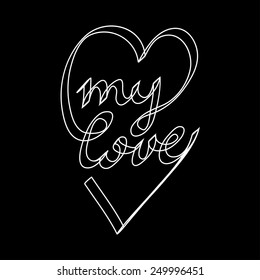St. Valentine's lettering