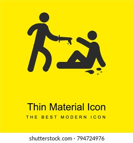 Stab Wounds bright yellow material minimal icon or logo design