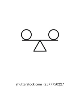 Stability, balance, harmony icon. vector flat linear illustration for web and app..eps