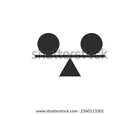 Stability, balance, harmony icon. Vector illustration.