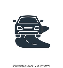 stability control car icons  symbol vector elements for infographic web