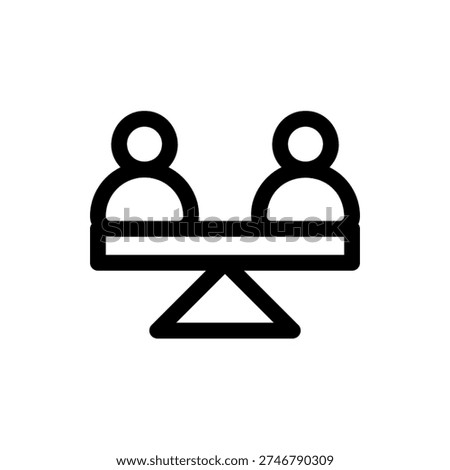 Stability Equilibrium Foundation Base Support Icon Design