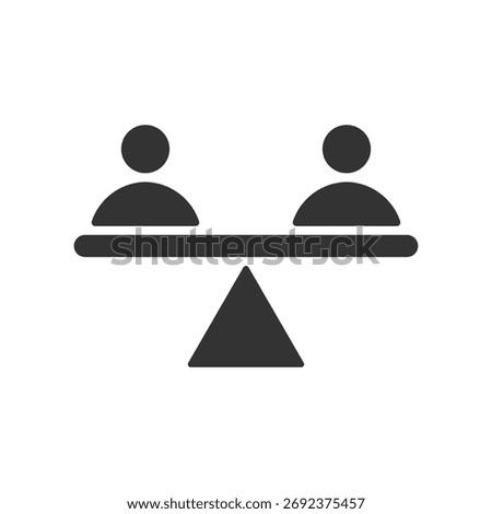 Stability Glyph Icon Vector Illustration