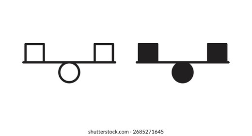 Ícone de estabilidade arte em preto e branco