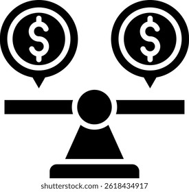 Stability Icon Glyph Vector Illustration
