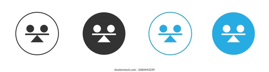 Stability icon. Graphic icon design template