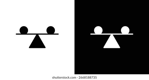 Ilustración del icono de estabilidad en estilo plano. color de la Plantilla del icono editable.