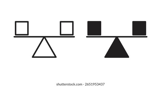 Icono de estabilidad. conjunto de símbolos de Vector moderno