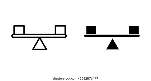 stability Icon set. Symbol isolated white background. vector illustration. color editable.