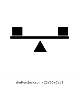 stability Icon Symbol isolated white background. vector illustration. color editable.