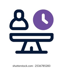 stability icon. vector dual tone icon for your website, mobile, presentation, and logo design.