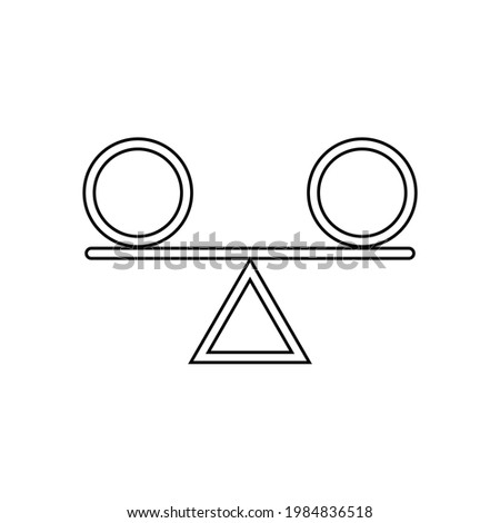 stability icon vector illustration on white background