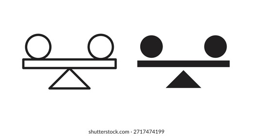 Iconos de estabilidad. Píxel perfecto. Icono de contorno de Vector. Concepto de logotipo plano.
