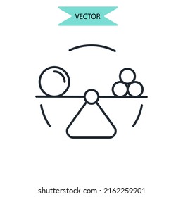 Stability icons  symbol vector elements for infographic web