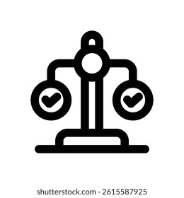stability line icon. Clean and minimalist vector icon for websites, mobile apps, presentations, and logos. Fully scalable and customizable for any project.