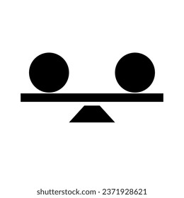 Stability silhouette icon. Stable. Vector.