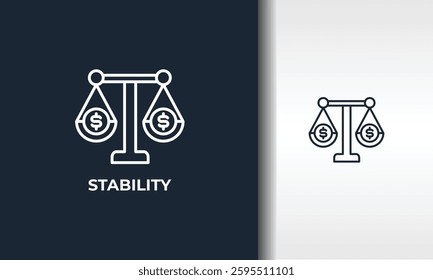 Stability Vector, Icon Or Logo Sign Isolated Symbol Illustration