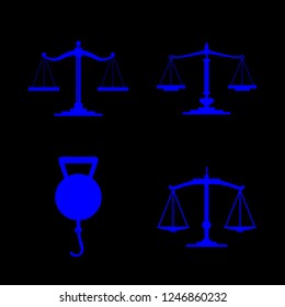 stability vector set. With balance icons in set
