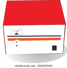 stabilizer for computer devices, its colour red and white