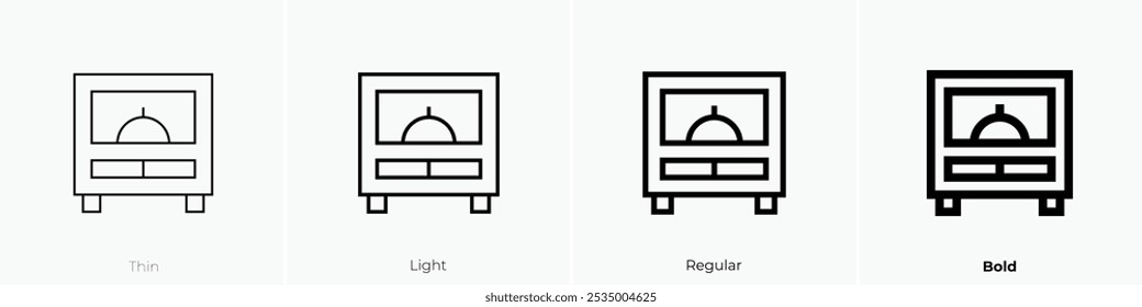 stabilizer icon. Thin, Light Regular And Bold style design isolated on white background