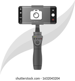 Stabilizer for smartphone device mobile and smart phone Illustration Vector