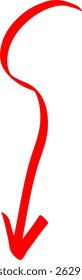 Stabillo Pen Drawing of Arrow Direction