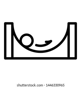 Stable balance icon. Outline stable balance vector icon for web design isolated on white background