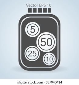 stable bank with a slight change vector illustration