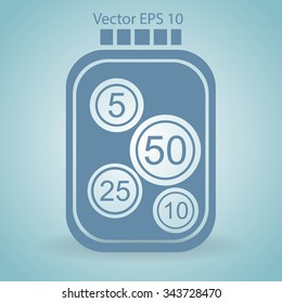 stable bank with a slight change vector illustration