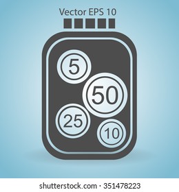 stable bank with a slight change vector illustration