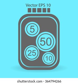 stable bank with a slight change vector illustration
