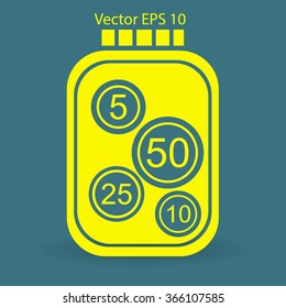 stable bank with a slight change vector illustration