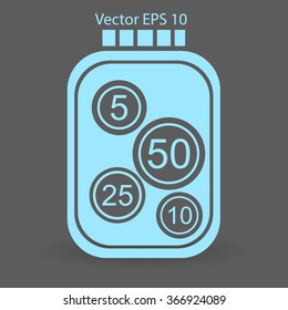 stable bank with a slight change vector illustration