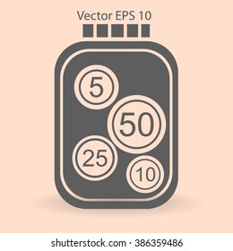 stable bank with a slight change vector illustration