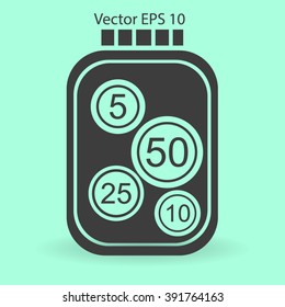 stable bank with a slight change vector illustration
