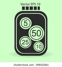 stable bank with a slight change vector illustration