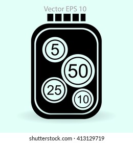 stable bank with a slight change vector illustration