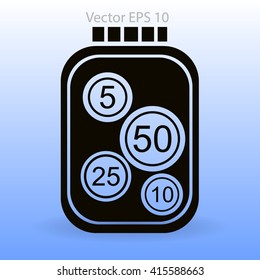 stable bank with a slight change vector illustration