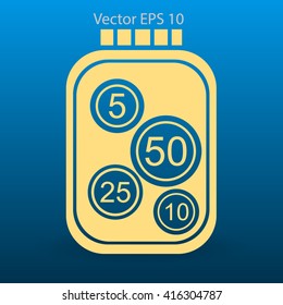 stable bank with a slight change vector illustration