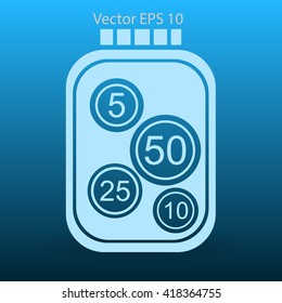 stable bank with a slight change vector illustration