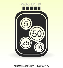 stable bank with a slight change vector illustration