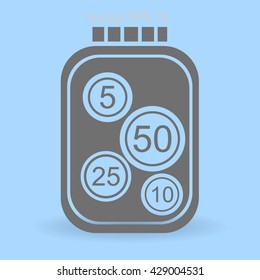 stable bank with a slight change vector illustration