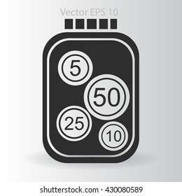 stable bank with a slight change vector illustration