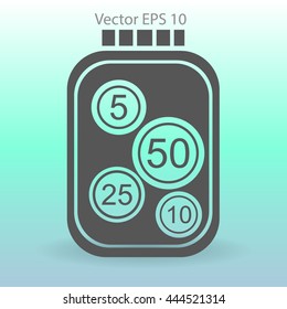 stable bank with a slight change vector illustration
