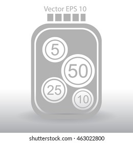 stable bank with a slight change vector illustration
